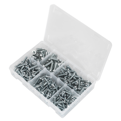 Sealey AB054MS Countersunk & Pan Head Pozi Machine Screw Assortment M5-M8 264pc - additional view 2