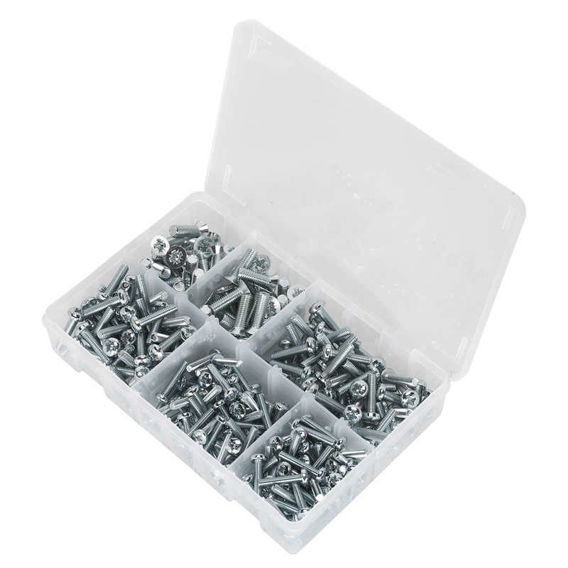 Sealey AB054MS Countersunk & Pan Head Pozi Machine Screw Assortment M5-M8 264pc - additional view 2