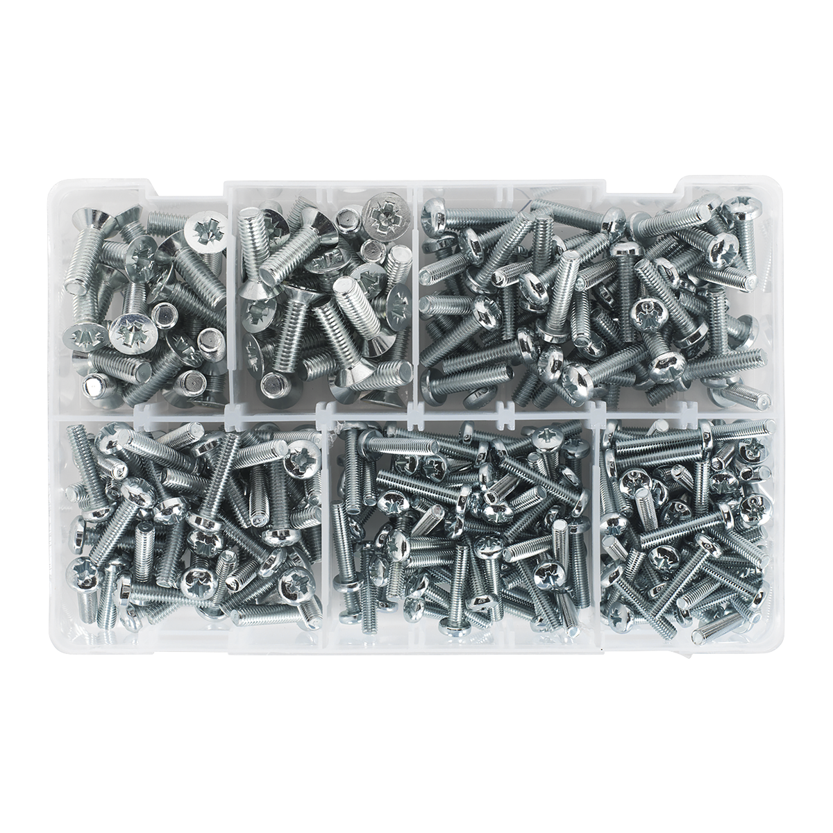 Sealey AB054MS Countersunk & Pan Head Pozi Machine Screw Assortment M5-M8 264pc - additional view 3