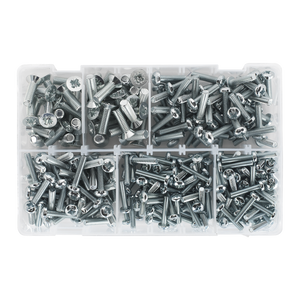 Sealey AB054MS Countersunk & Pan Head Pozi Machine Screw Assortment M5-M8 264pc - additional view 3