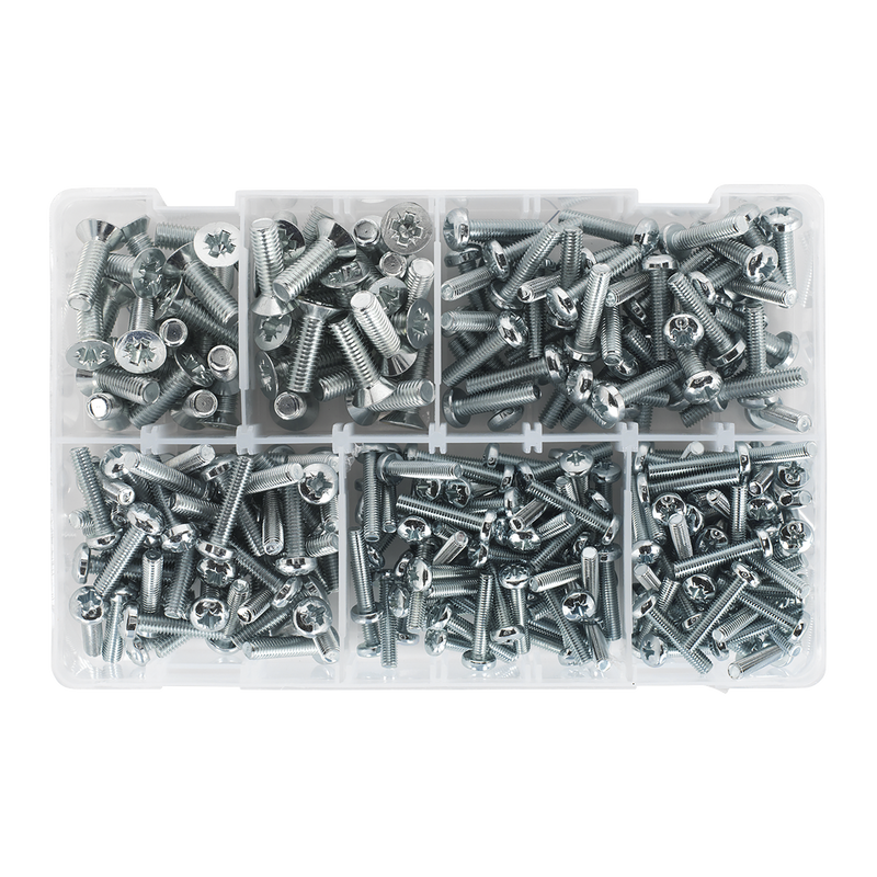 Sealey AB054MS Countersunk & Pan Head Pozi Machine Screw Assortment M5-M8 264pc - additional view 3