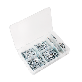 Sealey AB056WC Flat Washer Assortment M6-M24 Form C 495pc