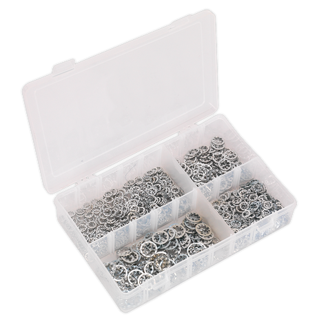Sealey AB057LW Internal Serrated Lock Washer Assortment M5-M10 1000pc