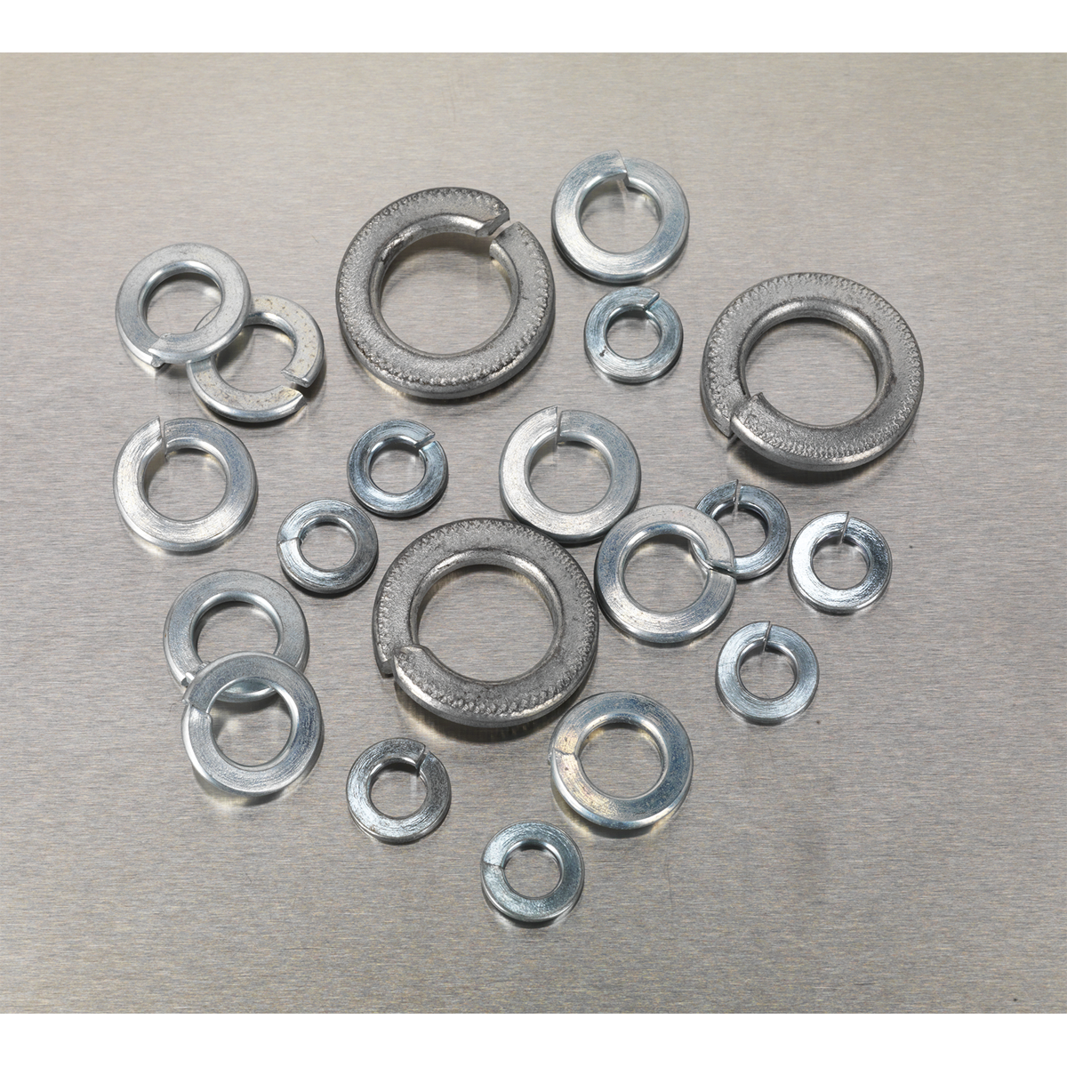Sealey AB058SW Zinc Plated Spring Washer Assortment M6-M16 1010pc - DIN 127B - additional view 2