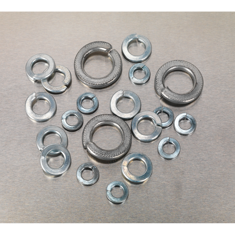 Sealey AB058SW Zinc Plated Spring Washer Assortment M6-M16 1010pc - DIN 127B - additional view 2