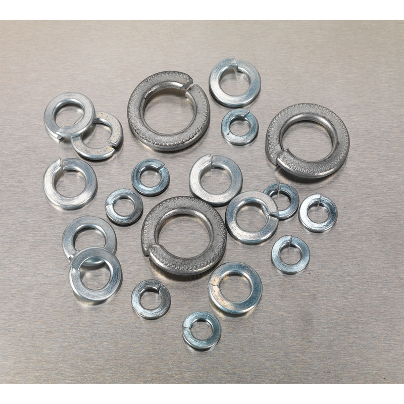 Sealey AB058SW Zinc Plated Spring Washer Assortment M6-M16 1010pc - DIN 127B - additional view 2
