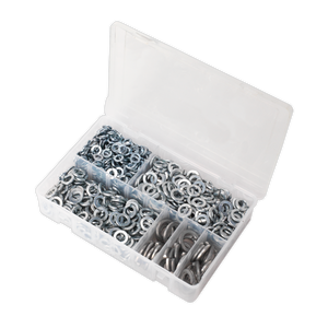 Sealey AB058SW Zinc Plated Spring Washer Assortment M6-M16 1010pc - DIN 127B - additional view 3