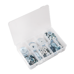 Sealey AB059RW Zinc Plated Repair Washer Assortment M5-M10 240pc