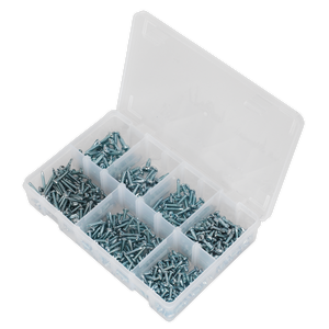 Sealey AB060SDS Zinc Plated Self-Drilling Pan Head Phillips Screw Assortment 500pc - additional view 3