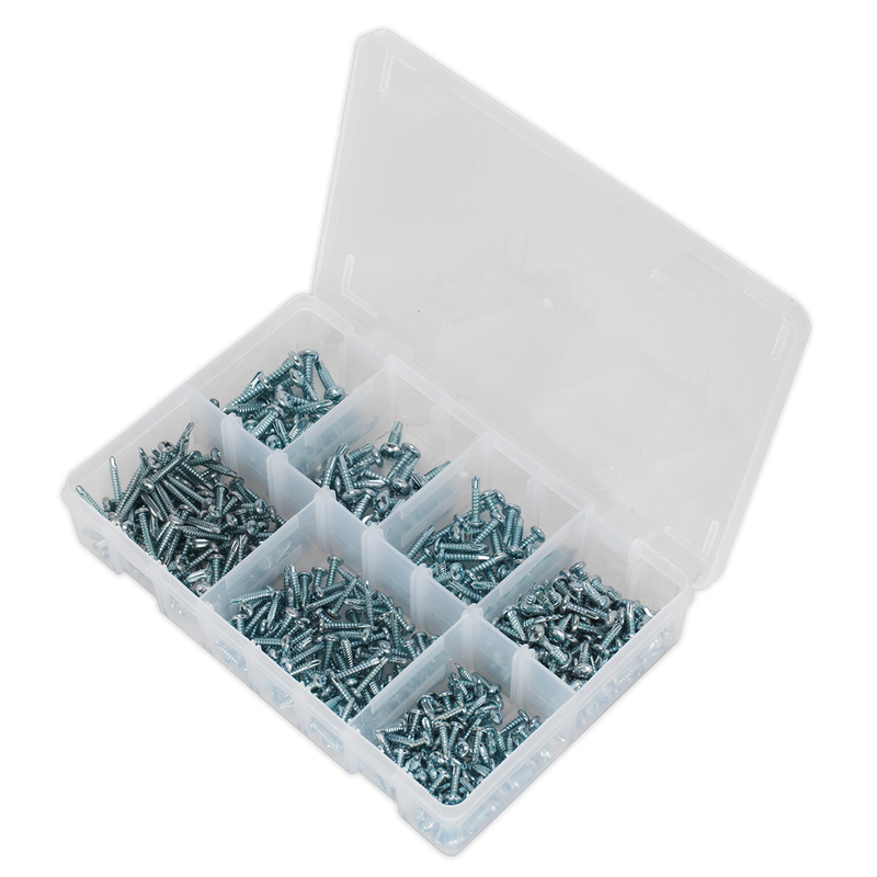 Sealey AB060SDS Zinc Plated Self-Drilling Pan Head Phillips Screw Assortment 500pc - additional view 3
