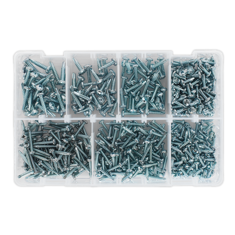 Sealey AB060SDS Zinc Plated Self-Drilling Pan Head Phillips Screw Assortment 500pc - additional view 4