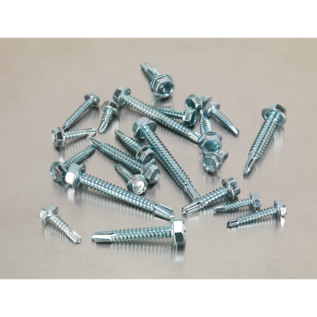 Sealey AB061SDH Zinc Plated Self-Drilling Screw Assortment Hex Head 410pc - additional view 2