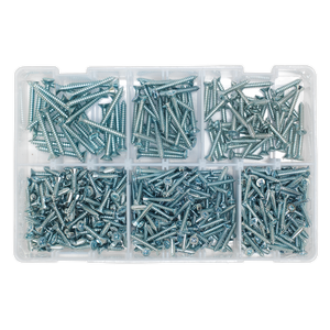 Sealey AB062STCS Zinc Plated Self-Tapping Countersunk Pozi Screw Assortment 510pc - DIN 7982 - additional view 3