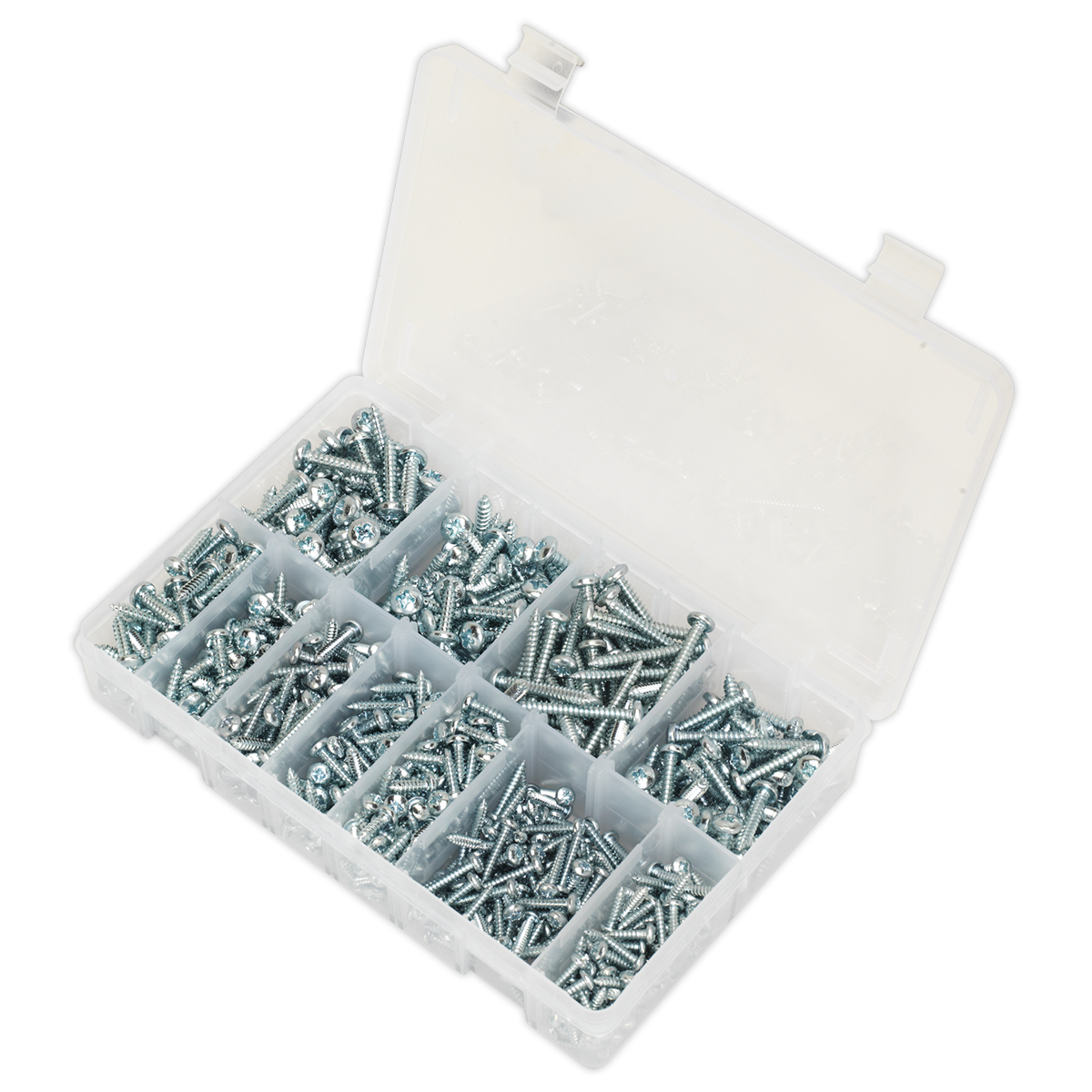 Sealey AB063STPH Zinc Plated Self-Tapping Pan Head Pozi Screw Assortment 700pc - DIN 7981CZ - additional view 3
