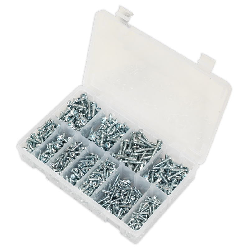Sealey AB063STPH Zinc Plated Self-Tapping Pan Head Pozi Screw Assortment 700pc - DIN 7981CZ - additional view 3