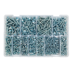 Sealey AB063STPH Zinc Plated Self-Tapping Pan Head Pozi Screw Assortment 700pc - DIN 7981CZ - additional view 4