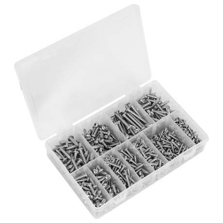 Sealey AB0700SSST Stainless Steel Self-Tapping Screw Assortment 700pc
