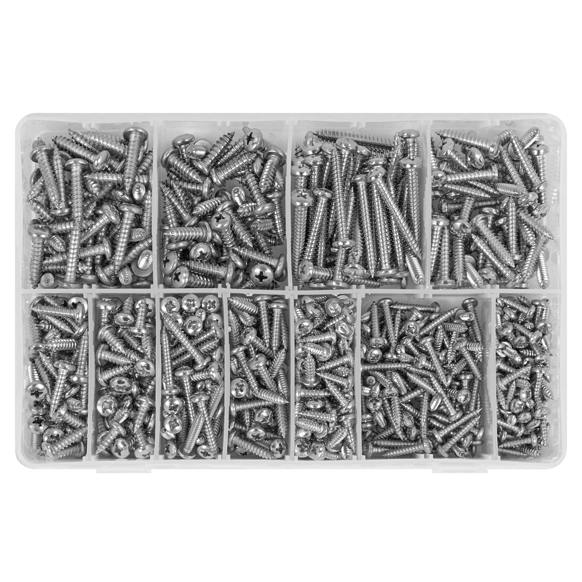 Sealey AB0700SSST Stainless Steel Self-Tapping Screw Assortment 700pc - additional view 4