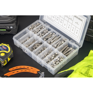 Sealey AB0710SS Stainless Steel Hex Socket Bolt, Washer & Nut Assortment 710pcs - additional view 8