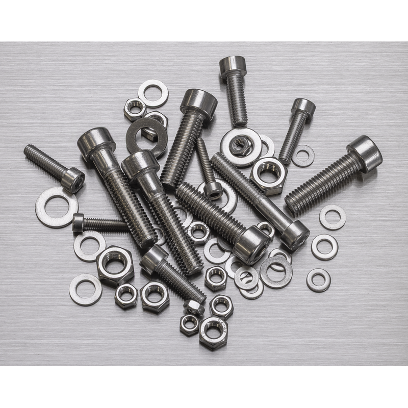 Sealey AB0710SS Stainless Steel Hex Socket Bolt, Washer & Nut Assortment 710pcs - additional view 7