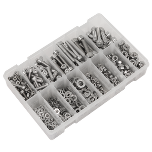 Sealey AB0710SS Stainless Steel Hex Socket Bolt, Washer & Nut Assortment 710pcs - additional view 3