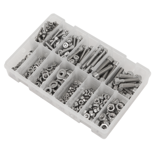 Sealey AB0710SS Stainless Steel Hex Socket Bolt, Washer & Nut Assortment 710pcs - additional view 4