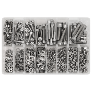 Sealey AB0710SS Stainless Steel Hex Socket Bolt, Washer & Nut Assortment 710pcs - additional view 9