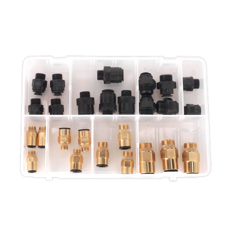 Sealey AB072JG Metric/Imperial John Guest® Thread Adaptor Assortment 30pc - additional view 2