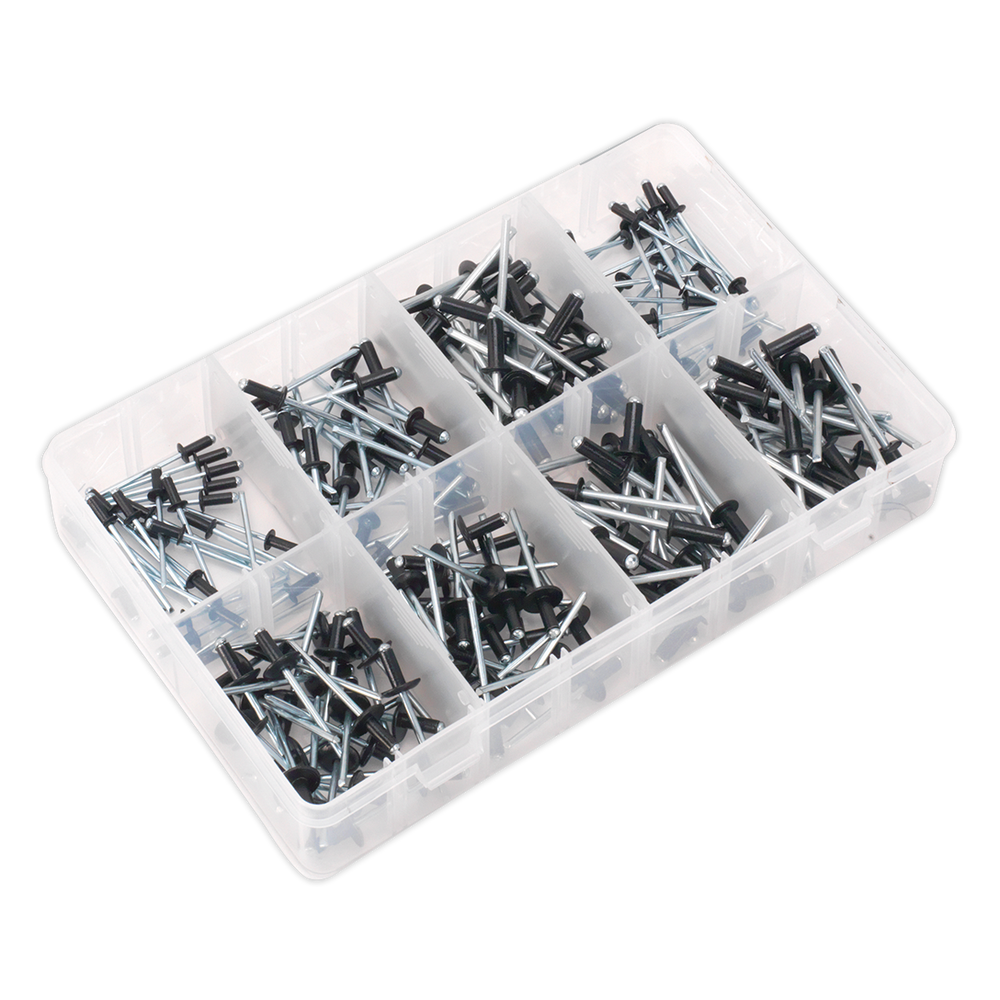 Sealey AB074BR Black Anodised Rivet Assortment 200pc - additional view 4