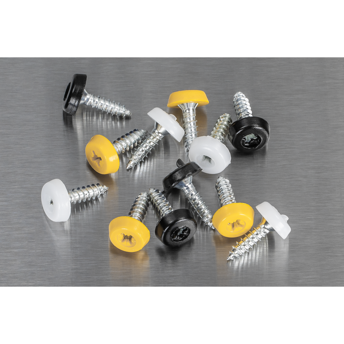 Sealey AB195NP Numberplate Screw Assortment 4.8mm x 18mm 195pc - Plastic Enclosed Head - additional view 7