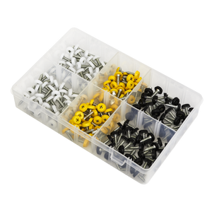 Sealey AB195NP Numberplate Screw Assortment 4.8mm x 18mm 195pc - Plastic Enclosed Head - additional view 3