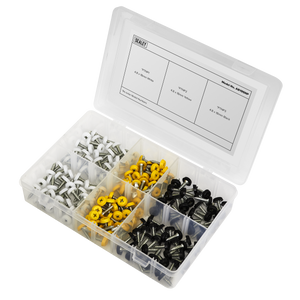 Sealey AB195NP Numberplate Screw Assortment 4.8mm x 18mm 195pc - Plastic Enclosed Head - additional view 9