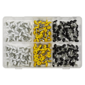 Sealey AB195NP Numberplate Screw Assortment 4.8mm x 18mm 195pc - Plastic Enclosed Head - additional view 10