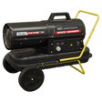 Sealey AB500DV Dual Voltage Kerosene/Diesel Space Warmer® Heater with Wheels 50,000Btu/hr