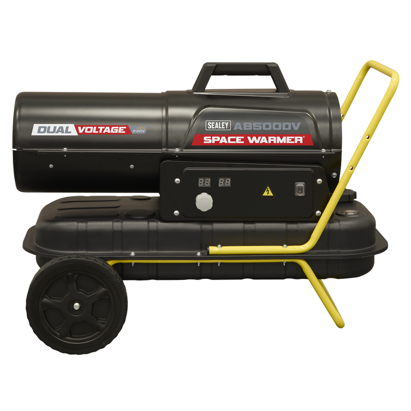Sealey AB500DV Dual Voltage Kerosene/Diesel Space Warmer® Heater with Wheels 50,000Btu/hr - additional view 4