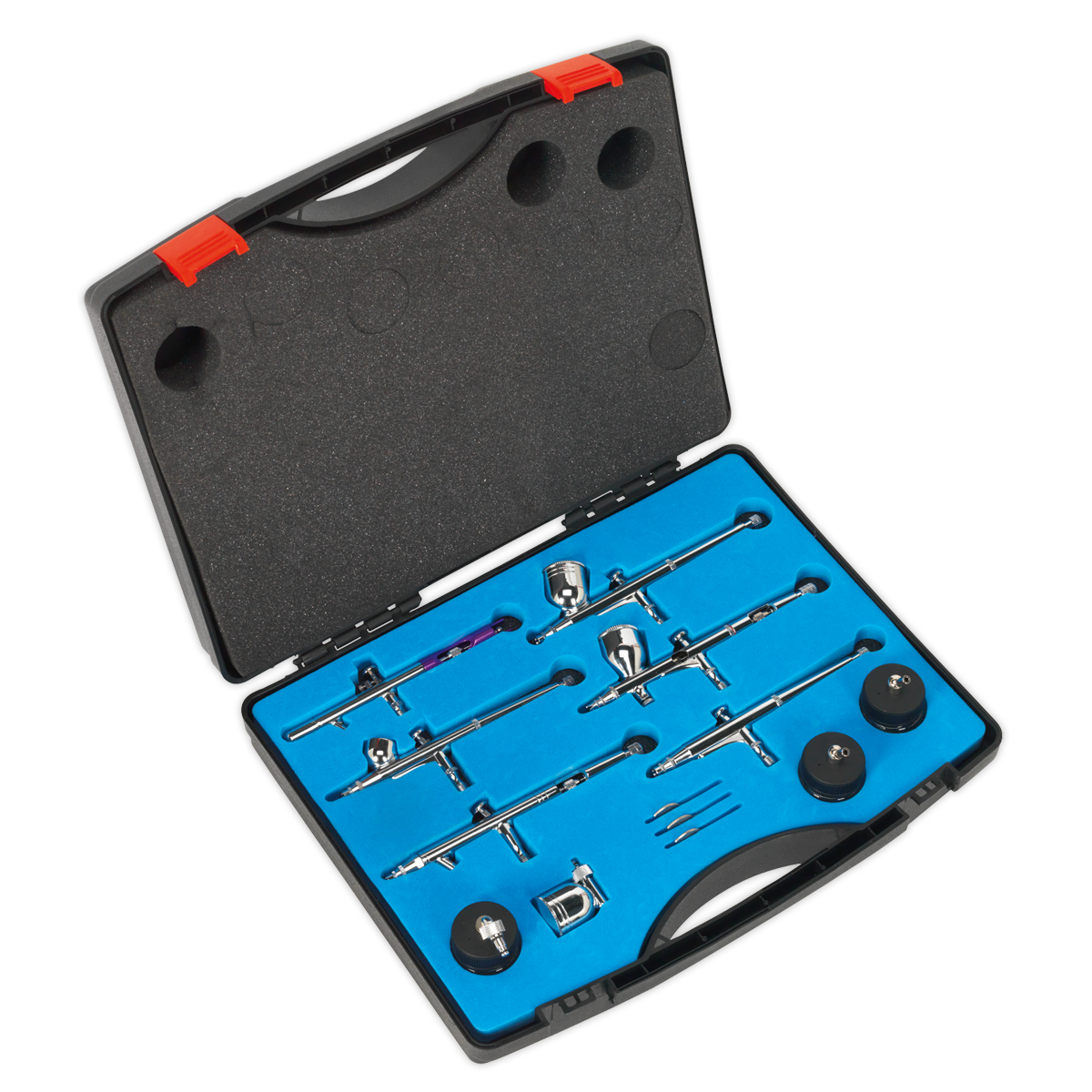 Sealey AB936 Mini Gravity/Suction Feed Air Brush Kit 10pc