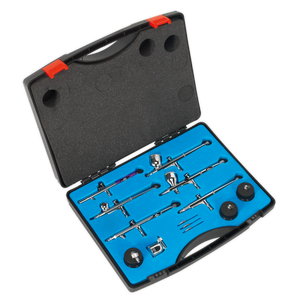 Sealey AB936 Mini Gravity/Suction Feed Air Brush Kit 10pc