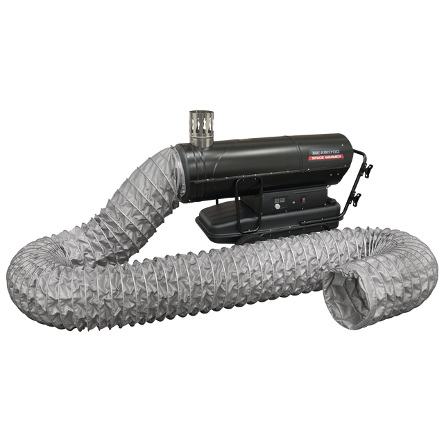 Sealey ABI1700COMBO Space Warmer® Indirect Kerosene/Diesel Heater 170,000Btu/hr with 5M Ducting