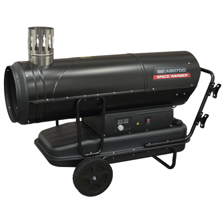 Sealey ABI1700 Space Warmer® Indirect Kerosene/Diesel Heater with Wheels 170,000Btu/hr