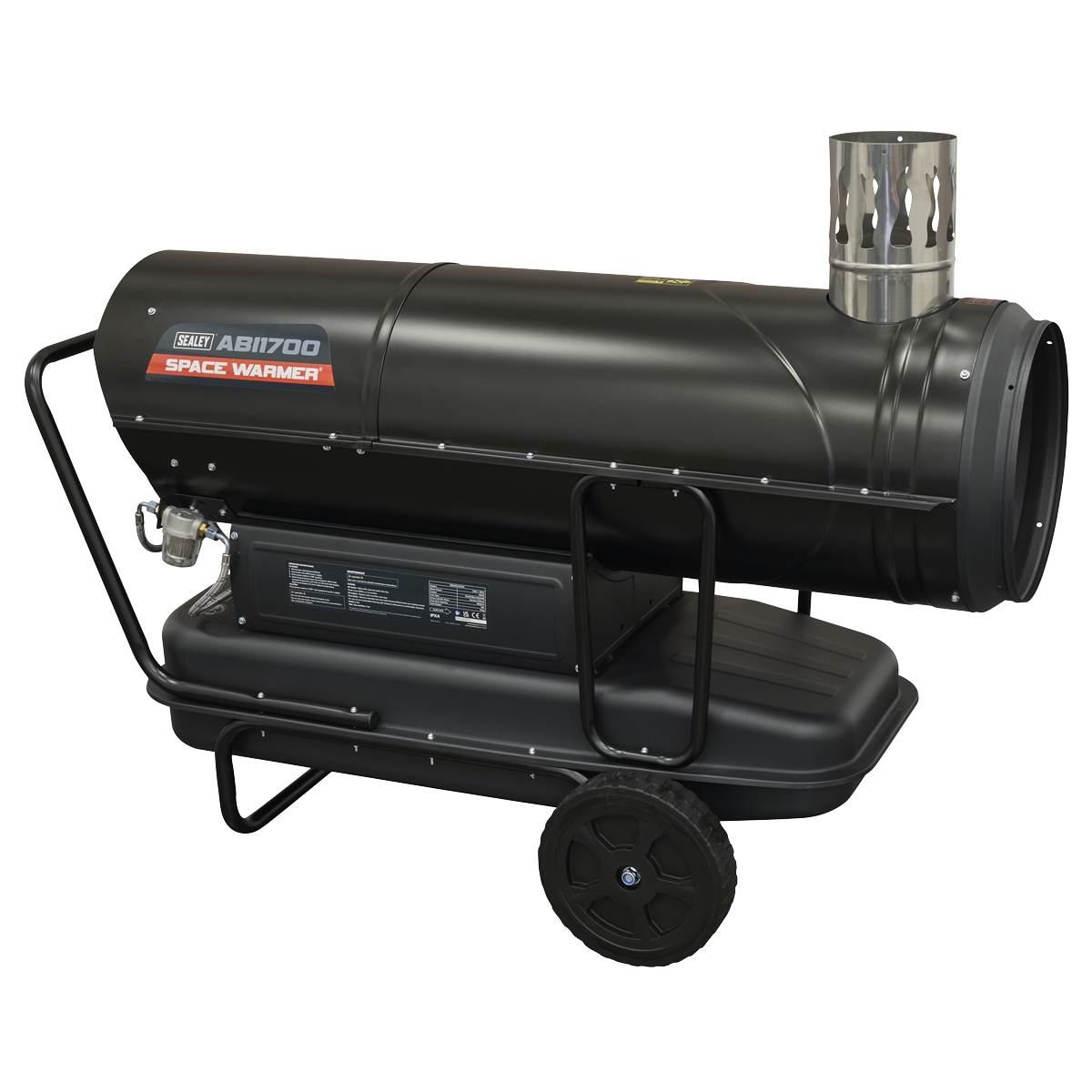 Sealey ABI1700 Space Warmer® Indirect Kerosene/Diesel Heater with Wheels 170,000Btu/hr - additional view 6