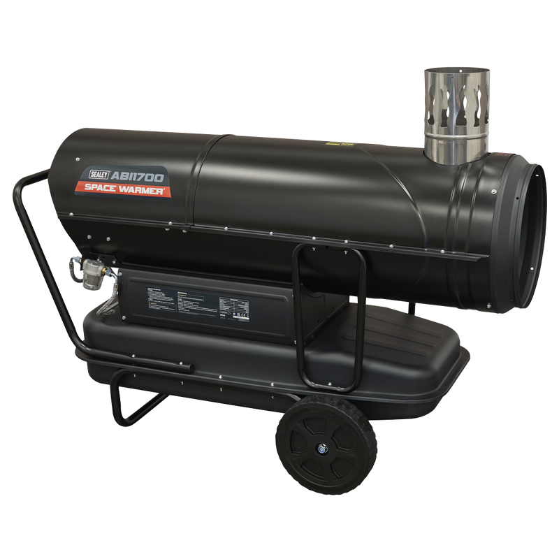 Sealey ABI1700 Space Warmer® Indirect Kerosene/Diesel Heater with Wheels 170,000Btu/hr - additional view 6
