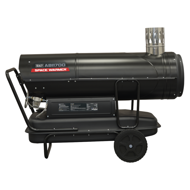 Sealey ABI1700 Space Warmer® Indirect Kerosene/Diesel Heater with Wheels 170,000Btu/hr - additional view 8