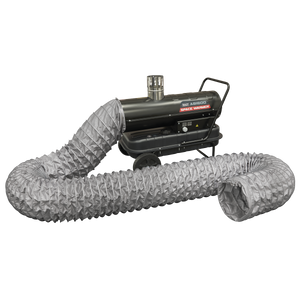 Sealey ABI600COMBO Space Warmer® Indirect Kerosene/Diesel Heater 68,000Btu/hr with 5M Ducting
