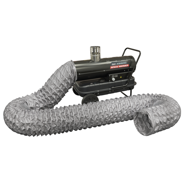 Sealey ABI600COMBO Space Warmer® Indirect Kerosene/Diesel Heater 68,000Btu/hr with 5M Ducting