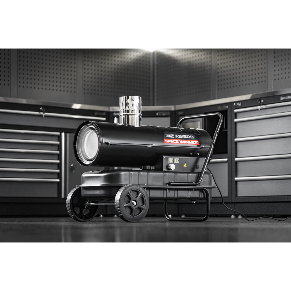Sealey ABI600 Space Warmer® Indirect Kerosene/Diesel Heater with Wheels 68,000Btu/hr - additional view 13