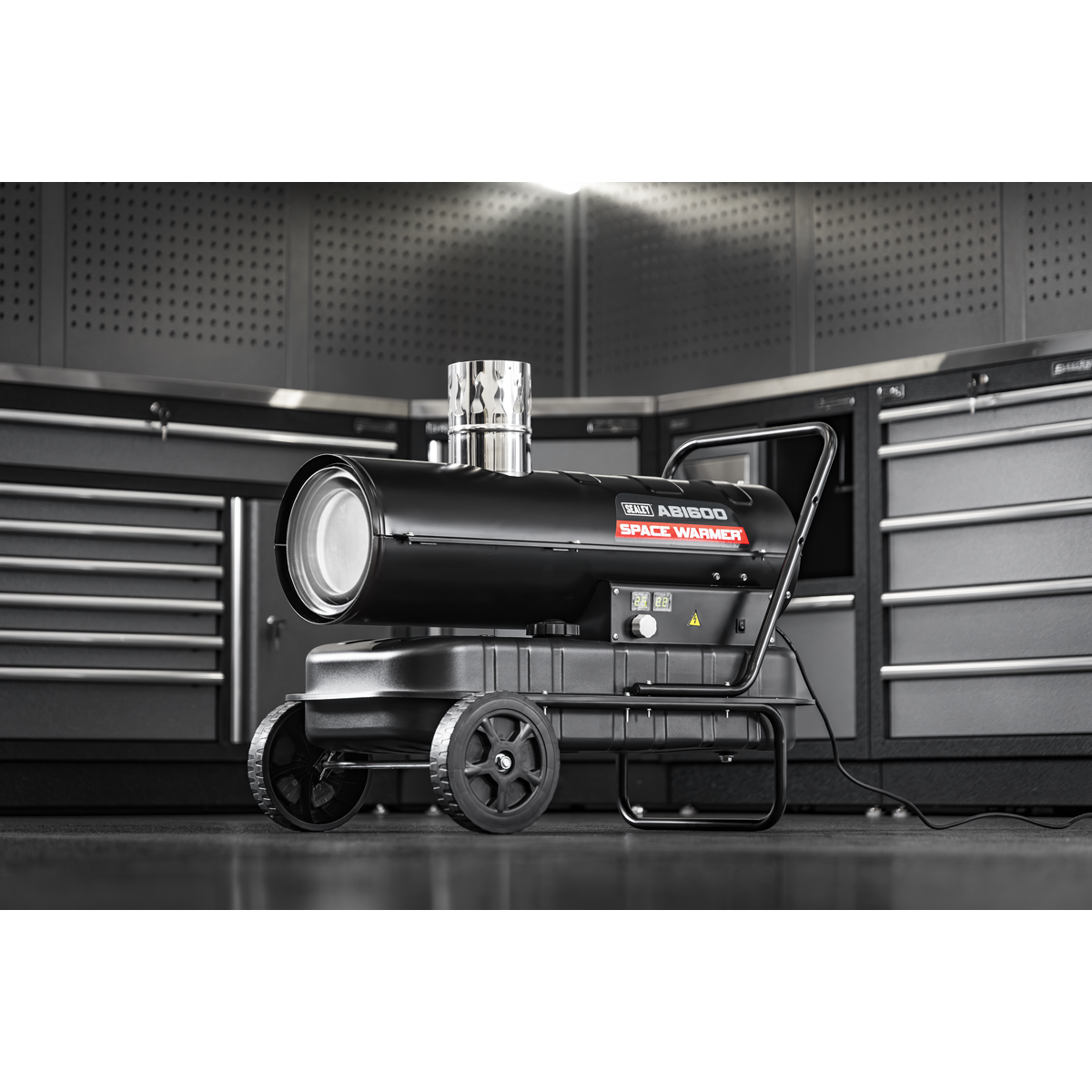 Sealey ABI600 Space Warmer® Indirect Kerosene/Diesel Heater with Wheels 68,000Btu/hr - additional view 13