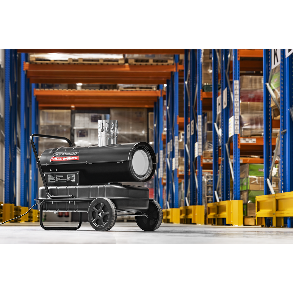 Sealey ABI600 Space Warmer® Indirect Kerosene/Diesel Heater with Wheels 68,000Btu/hr - additional view 5