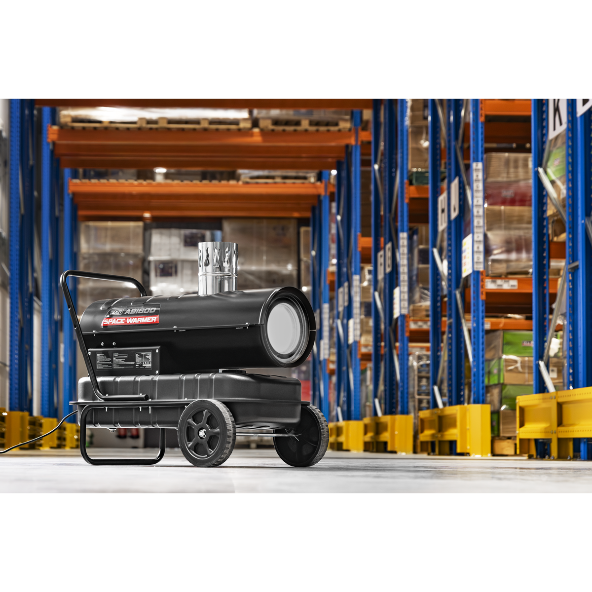Sealey ABI600 Space Warmer® Indirect Kerosene/Diesel Heater with Wheels 68,000Btu/hr - additional view 5