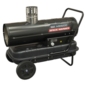 Sealey ABI600 Space Warmer® Indirect Kerosene/Diesel Heater with Wheels 68,000Btu/hr