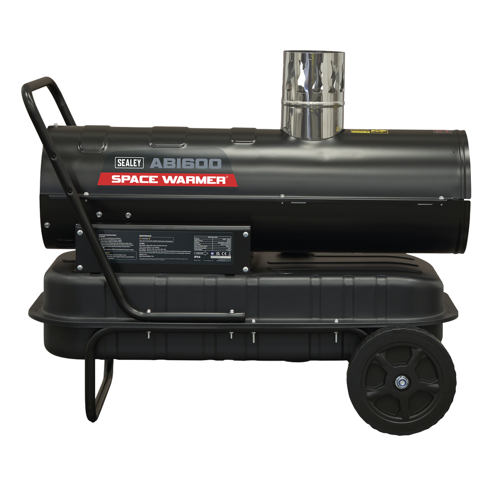 Sealey ABI600 Space Warmer® Indirect Kerosene/Diesel Heater with Wheels 68,000Btu/hr - additional view 4